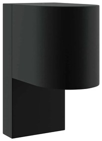 Arandelas de Parede Externas 2 pcs Aço Inoxidável Preto IP44