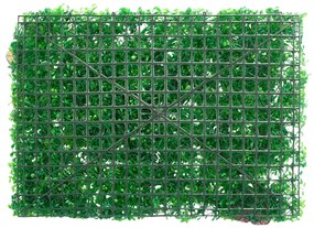 Vedação de plantas artificiais 24 pcs 40x60 cm verde