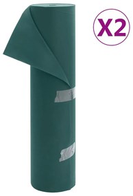 vidaXL Cobertura para plantas 2 rolos 70 g/m² 50x1,6 m