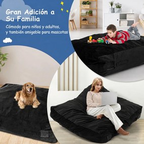 Colchão de Amortecimento, 120 x 90 x 30 cm, Capa Lavável, Preto