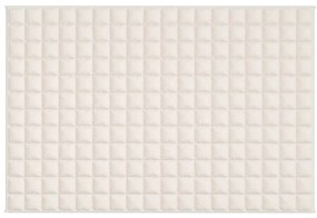 Manta pesada 5 kg 120x180 cm tecido creme-claro