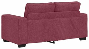 Sofá de 2 lugares tecido 120 cm vermelho tinto