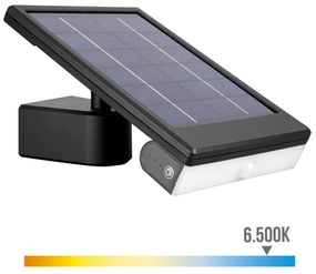 Luz de Parede EDM LED Solar Preto 6 W 720 Lm (6500 K)