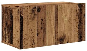 Conjunto de móvel de TV 4 pcs Madeira antiga 30.5 x 30 x 90 cm