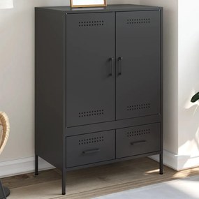 vidaXL Móvel alto 68x39x101,5 cm aço preto