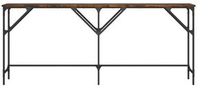 Mesa consola 180x29x75 cm derivados de madeira carvalho fumado