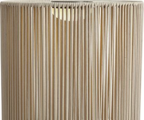 Candeeiro de mesa moderno para exterior bege com LED recarregável e solar IP54 - Rope