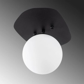 Candeeiro de Teto Well – Preto e Amarelo – 20 x 25 x 25 cm