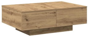 Mesa de centro 90x60x31 cm deriv. madeira carvalho artisiano