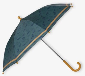 Chapéu de chuva com dinossauros, para menino verde-abeto