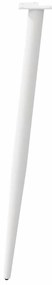 Pés de mesa de console cônicos 4 peças branco 72-73 cm aço