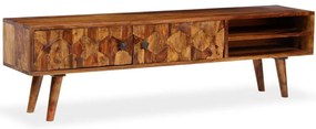 Móvel de TV madeira acácia maciça 140x30x40 cm