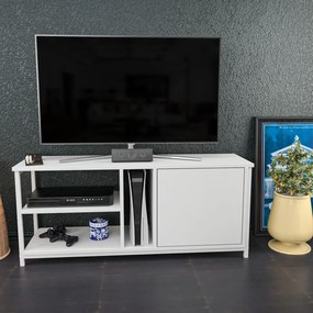 TV Stand Neola – Branco – 120 cm x 35,3 cm x 50,8 cm