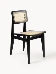 Oak Wood Chair C-chair with Viennese Wickerwork