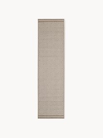 Passadeira para interior e exterior com padrão de diamantes Reddy
