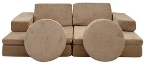 Sofá-Cama 2 Lugares Puzzle – Camel – 140 cm
