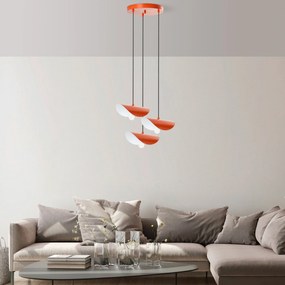 Chandelier Eger – Laranja – Diâmetro 50 cm