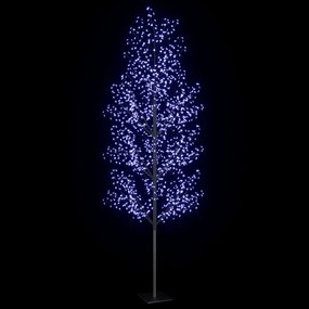 Árvore de Natal 1200 luzes LED flor cerejeira luz azul 400 cm