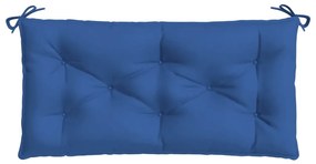 Almofadão p/ banco de jardim 110x50x7 cm tecido azul