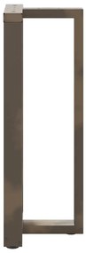 Pés de mesa de bar em forma de T, 2 peças, preto, 50x35x(100-101) cm,