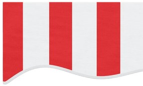 Tecido de substituição p/ toldo 4,5x3,5m riscas vermelho/branco
