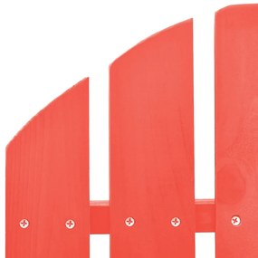 Cadeira de jardim Adirondack de baloiço abeto maciço vermelho