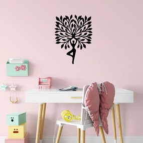 Acessório Decorativo de Parede Yoga 3 – Preto – 53 x 70 cm