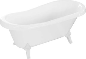Mexen Retro banheira independente 150 x 73 cm, branca, pernas brancas - 53251507300-20