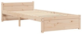 Estrutura cama pequena solteiro 75x190 cm madeira maciça