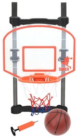 Conjunto de basquetebol criança ajustável p/ colocar numa porta