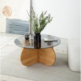 Mesa de Café Bubble – Carvalho – 75cm x 35cm x 75cm