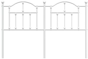 Cabeceira de cama 150 cm metal branco