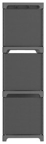 Unidade de prateleiras 9 cubos 103x30x107,5 cm tecido cinzento