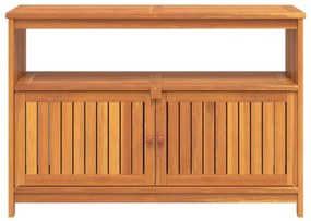 Mesa consola para jardim 110x35x75 cm madeira de acácia maciça