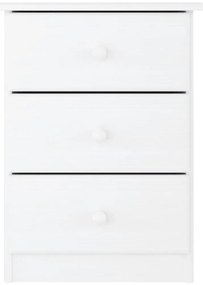 Mesa de cabeceira ALTA 41x35x55,5 cm pinho maciço branco
