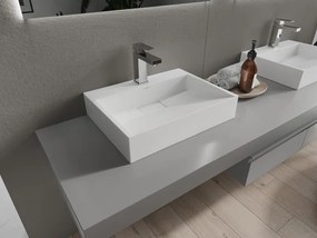 Mexen Ava lavatório de bancada em aglomerado 1/O 50 x 38 cm, branco - 23015001