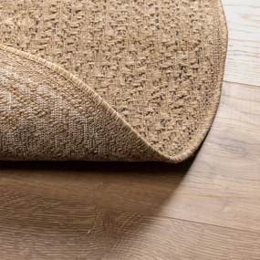 Tapete ZIZUR 90 cm aspeto de juta interior e exterior