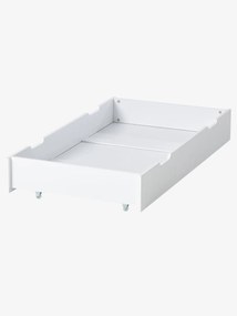 Gaveta com rodas para cama de bebé branco