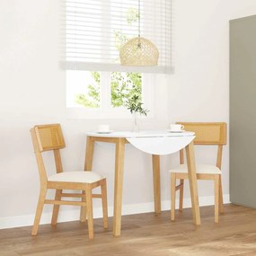 vidaXL Cadeiras de jantar com almofadões 2 pcs madeira maciça