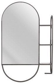 Espelho de Parede 51 X 14 X 80 cm Preto Metal