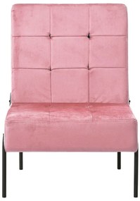 Cadeira de descanso 65x79x87 cm veludo rosa