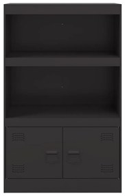 Aparador 67x39x107 cm aço preto