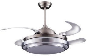 Klon Plus DC LED Ceiling Fan 50W CCT Nickel