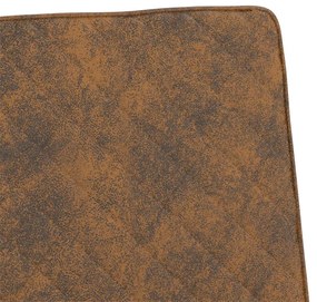 325734 vidaXL Cantilever Chair Brown Fabric