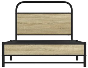 Estrutura cama s/ colchão derivados de madeira carvalho sonoma
