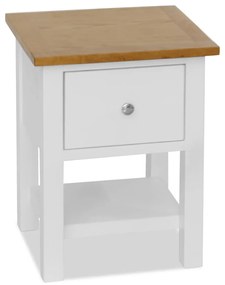 vidaXL Mesa de cabeceira 36x30x47 cm madeira carvalho maciça