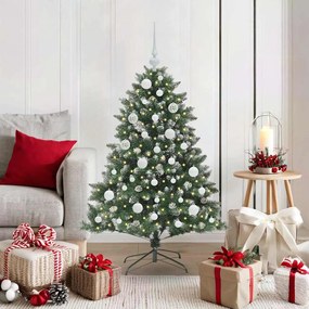 vidaXL Árvore de Natal Artificial Verde 120 cm PVC, Plástico e Aço