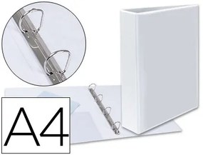 Pasta Canguru Esselte 4 Argolas Mistos de 40mm Din A4 Plástico Branco