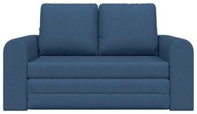 Sofá Cama 2 em 1 Azul 148x71x83 cm Tecido