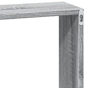 Armário parede 100x16x30 cm derivados de madeira cinza sonoma